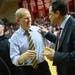 Michigan head coach John Beilein chats with Indiana head coach Tom Crean after Indiana beat Michigan at Assembly Hall on Saturday, Feb. 2 in Bloomington, Ind. Melanie Maxwell I AnnArbor.com